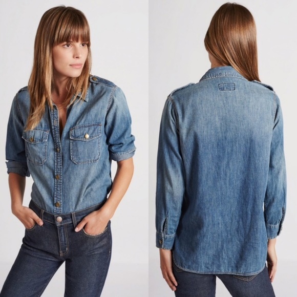 Current/Elliott Tops - Current/Elliott The Perfect Shirt Miner